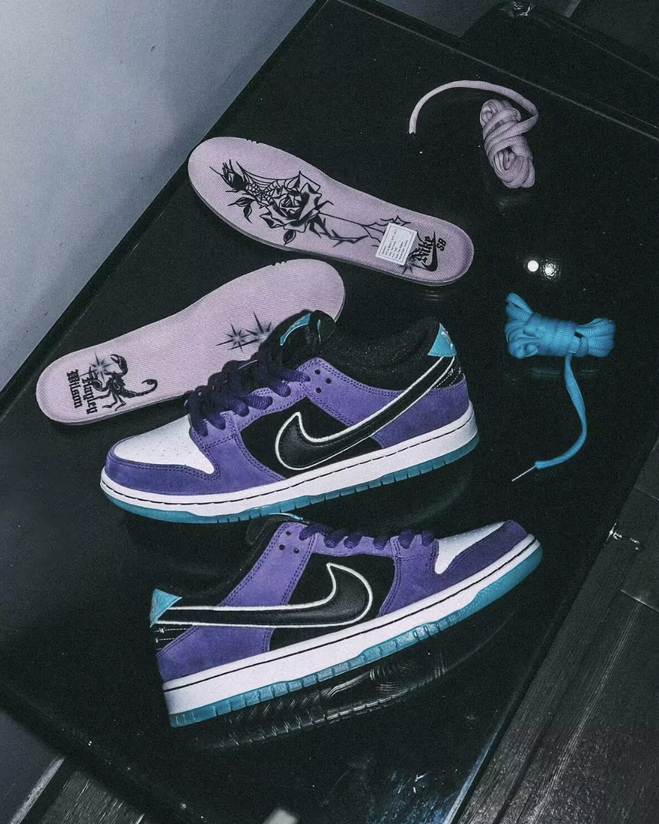 Hayley Wilson x Nike SB Dunk Pro "Black and Court Purple" 黑葡萄 黑紫白 麂皮 聯名