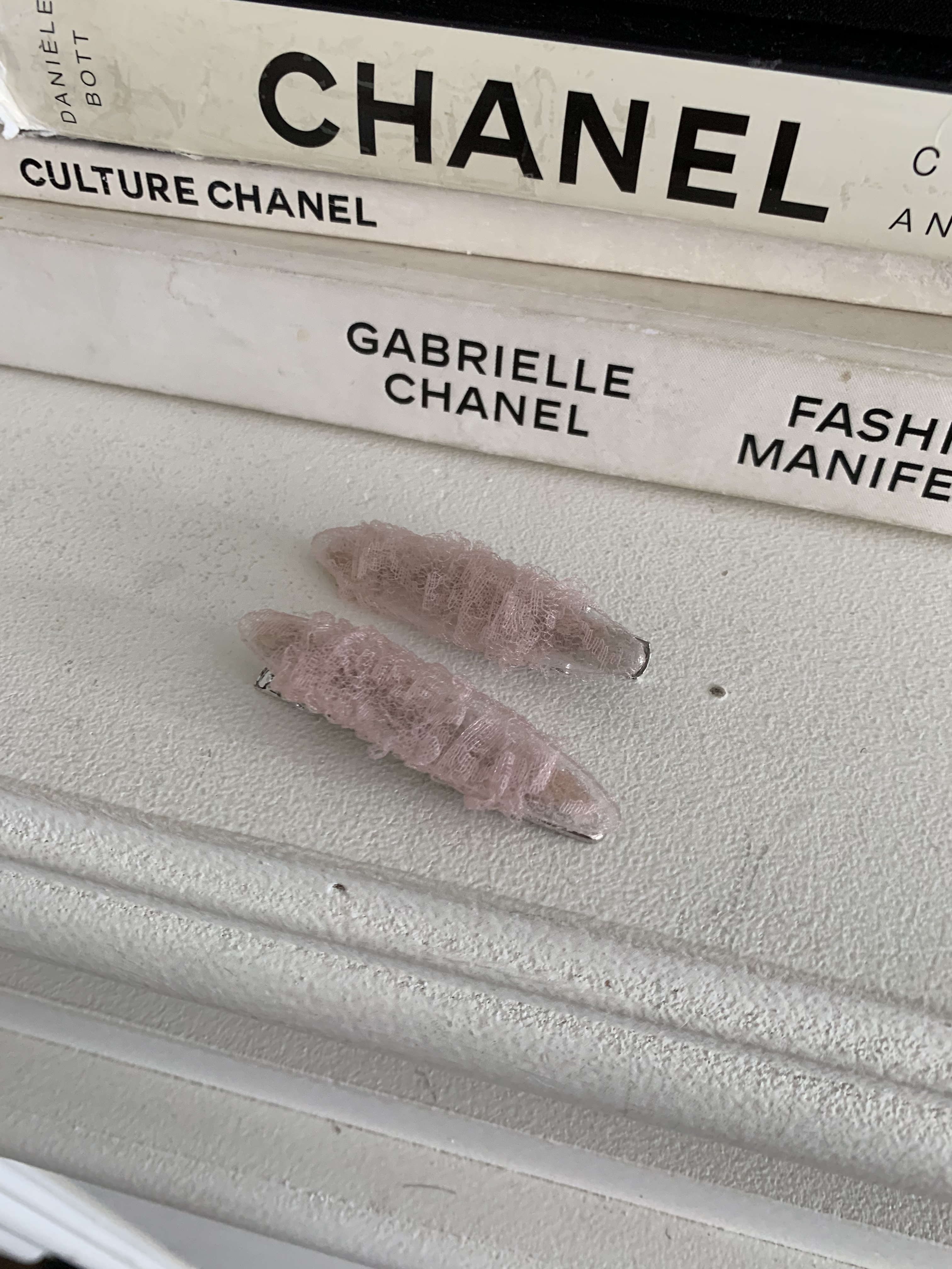 A19 抓皺小蕾絲髮夾