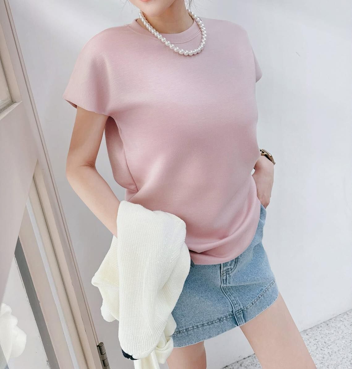 【一定要囤的涼感Q彈素棉tee】（現貨）