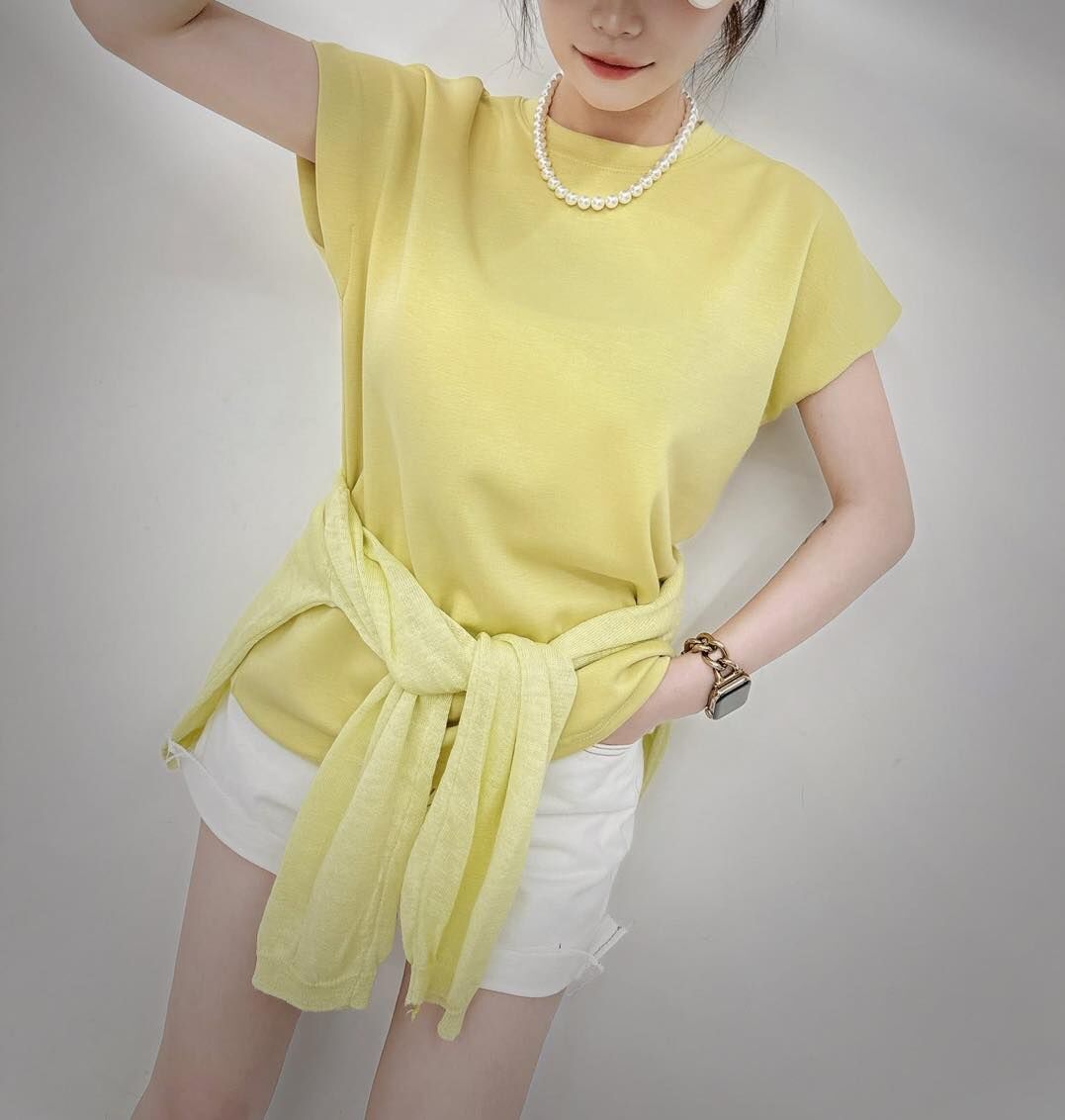 【一定要囤的涼感Q彈素棉tee】（現貨）