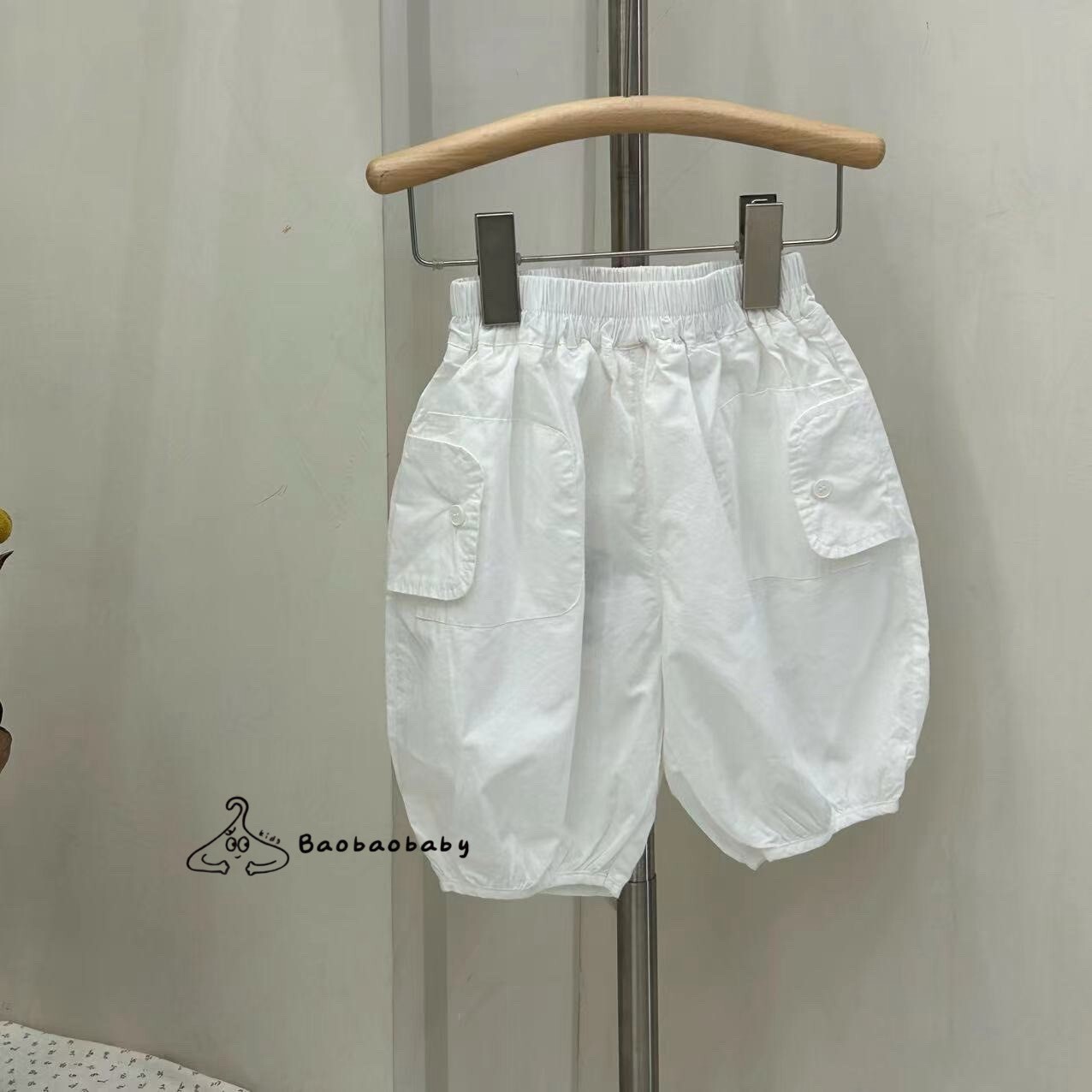 雲朵小口袋燈籠褲