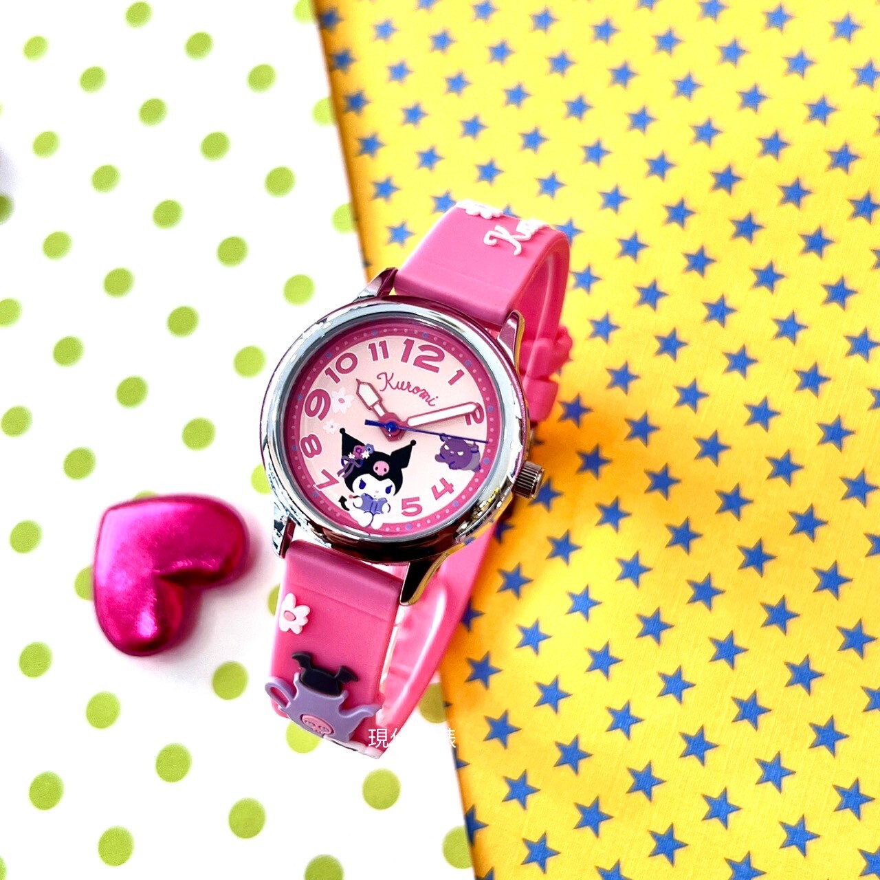 【HELLO KITTY】庫洛米系列俏皮立體圖案兒童錶 KT081LWPP 30mm 現代鐘錶
