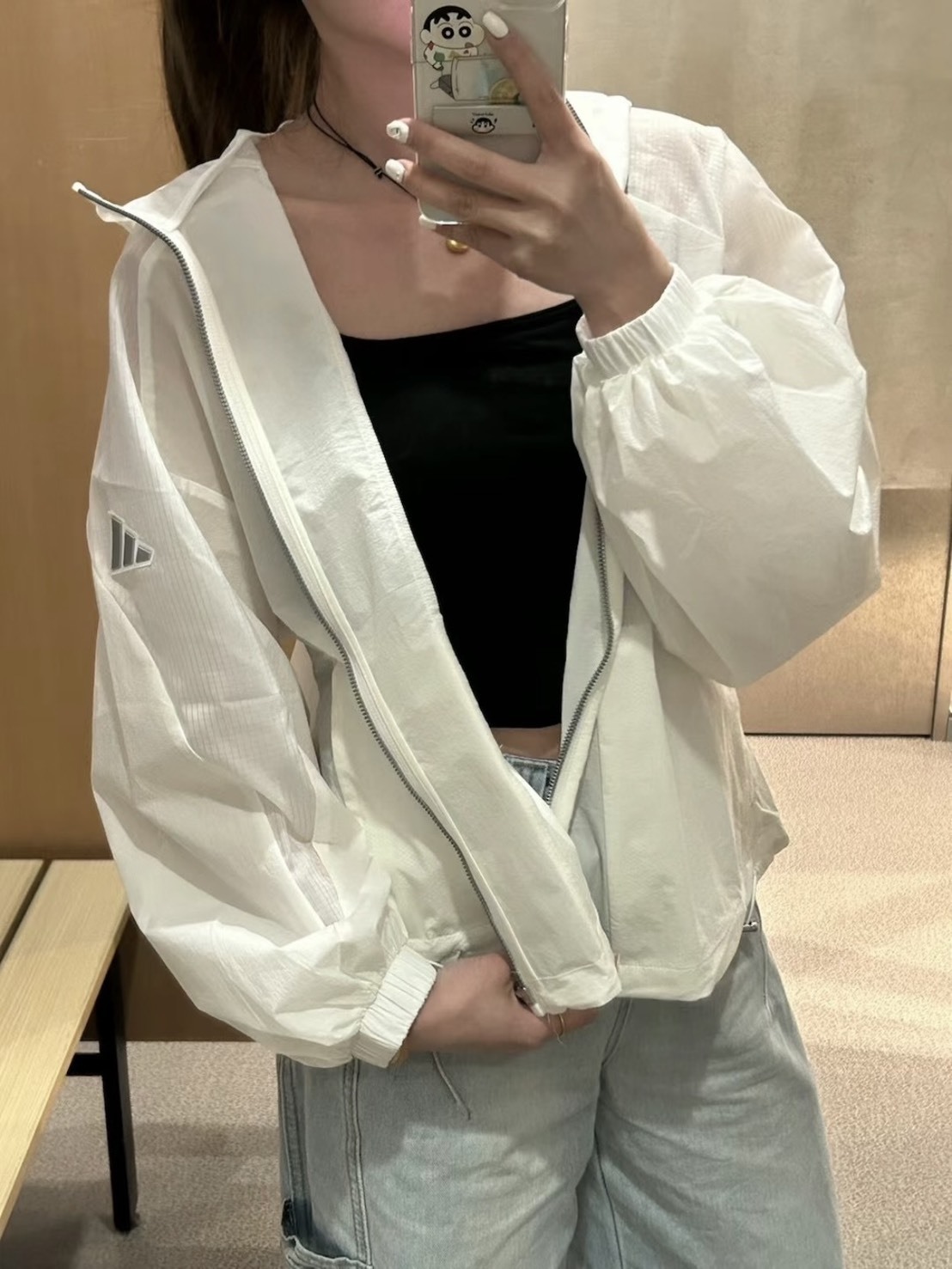 <夏天必備> Adidas 防潑水 輕薄 連帽防曬外套