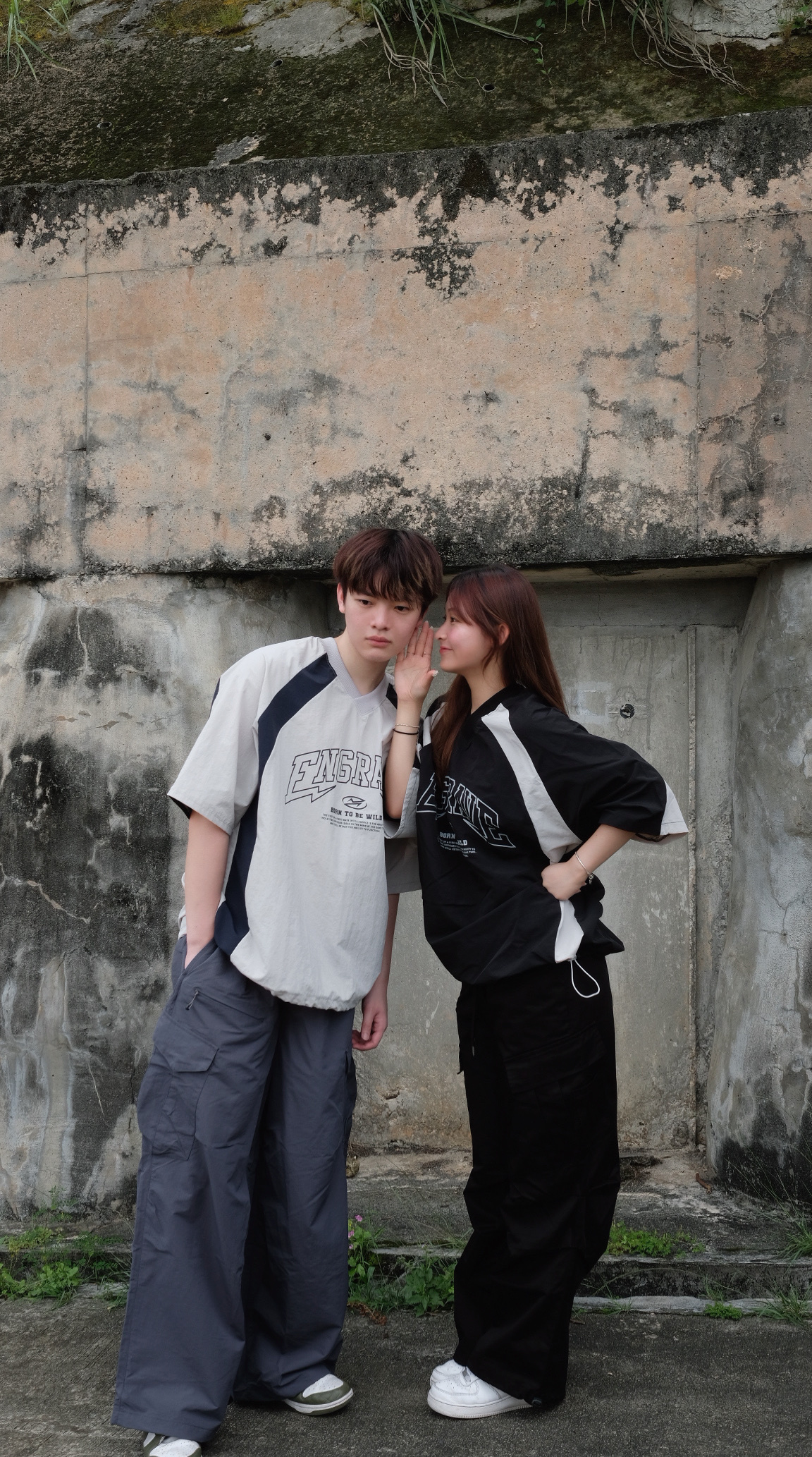 JS001 V領拼色EV print