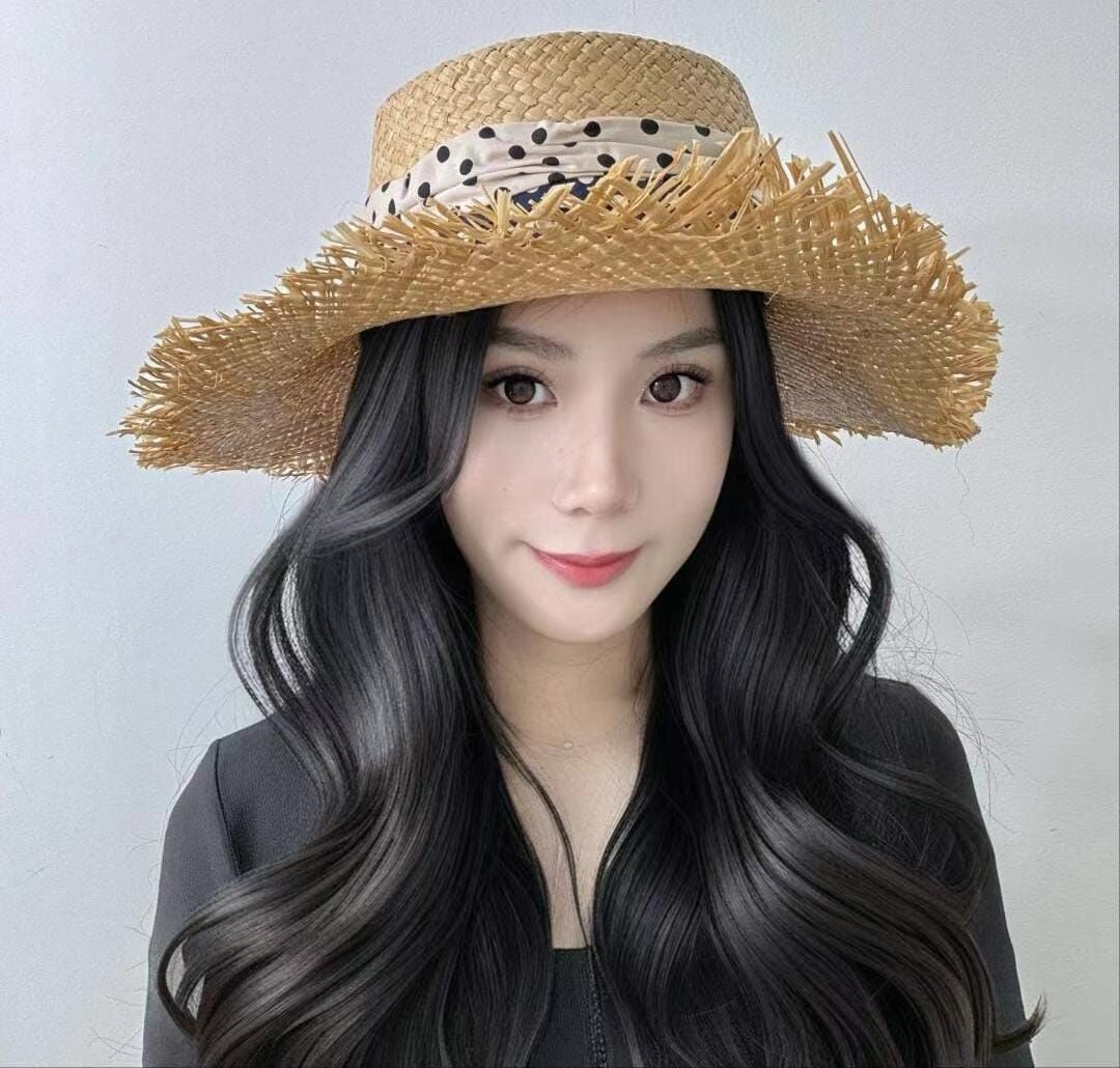 TH4449 無收邊波點包巾太陽帽