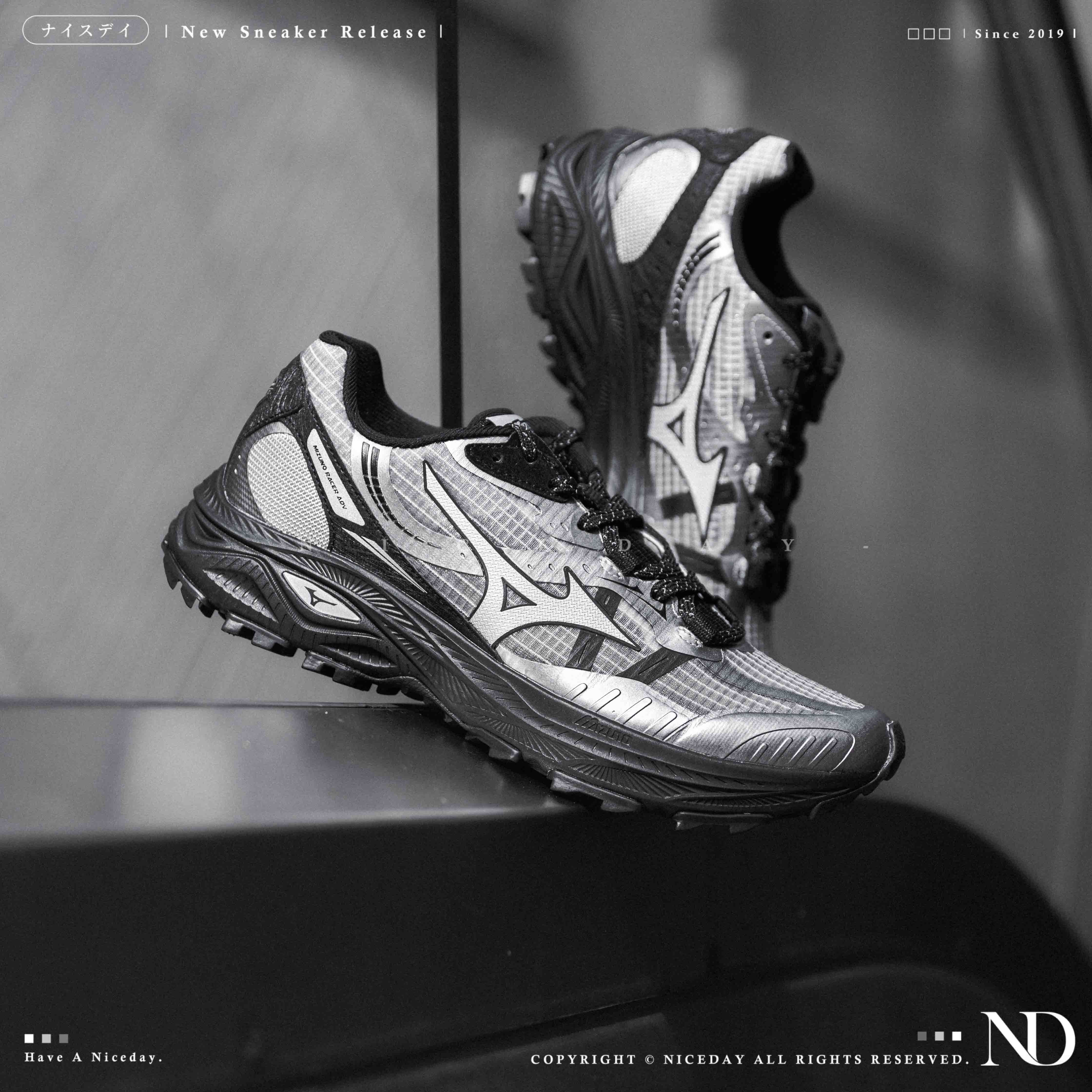 NICEDAY 代購 Mizuno Racer Adventure 灰黑 黑 岩石灰 工裝 機能鞋 登山鞋 D1GH241207