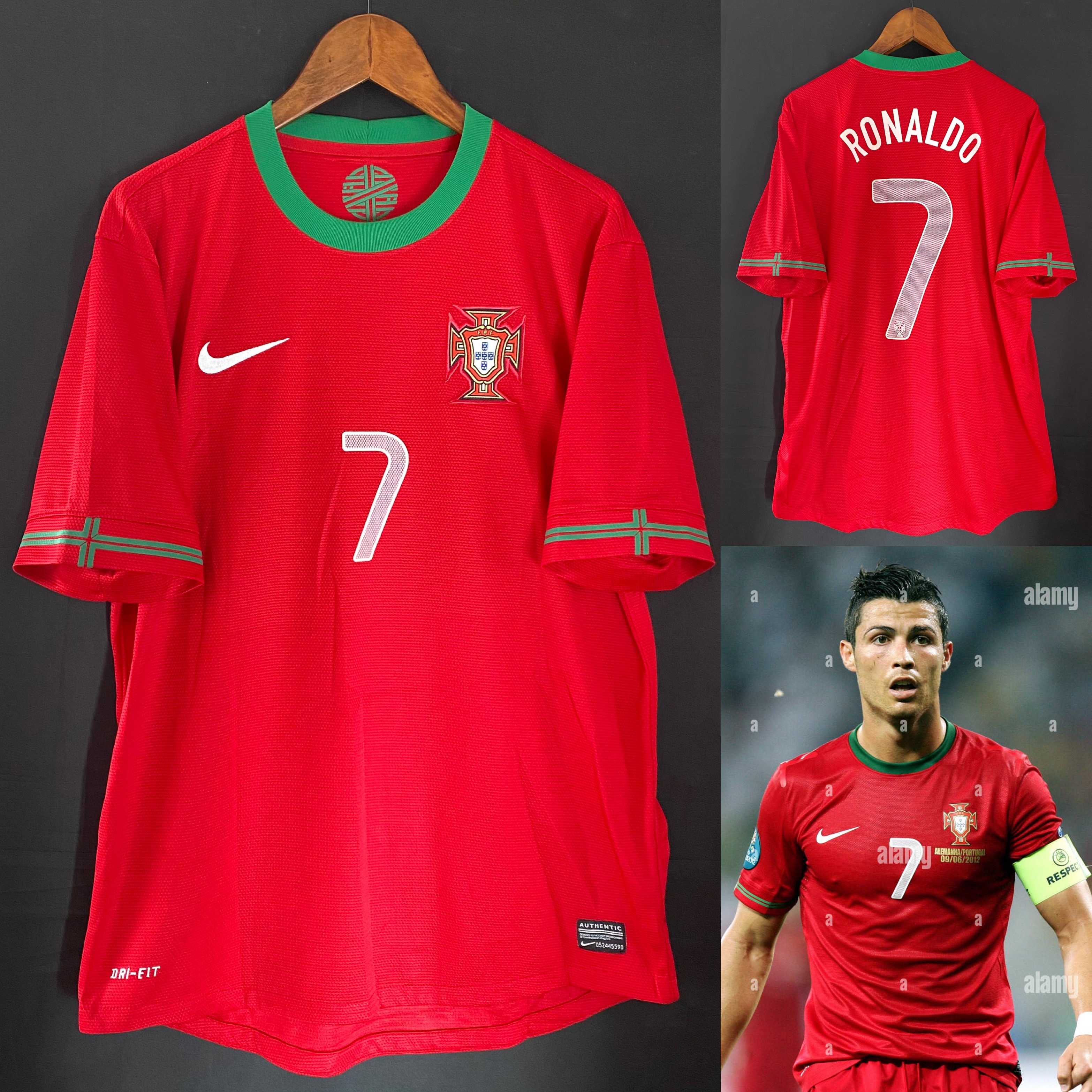 葡萄牙 2012 Nike 主場球衣 #7 RONALDO