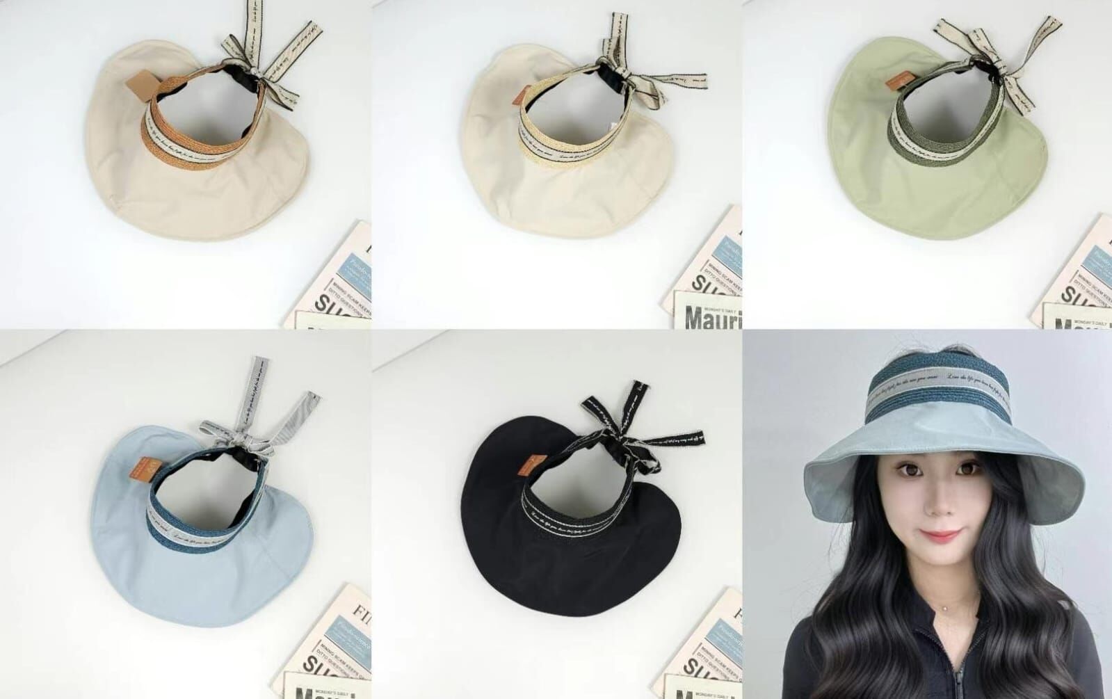 TH4451 闊邊Tag布製太陽帽