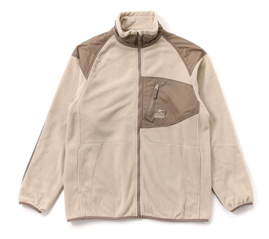 CHUMS Men's Recycle Chumley Fleece Jacket Beige Grey JUN25