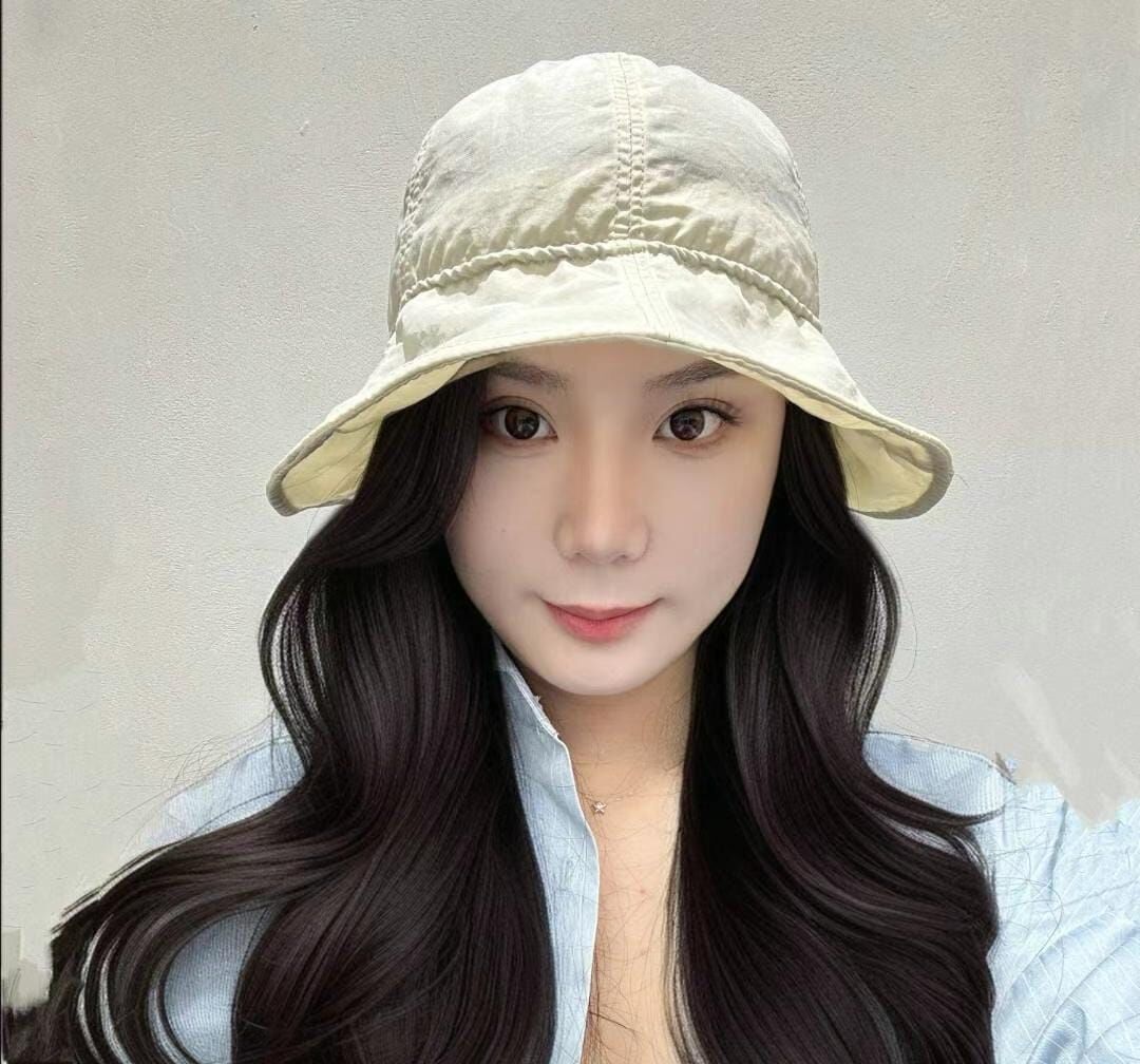 TH4459 風褸料後束繩漁夫帽