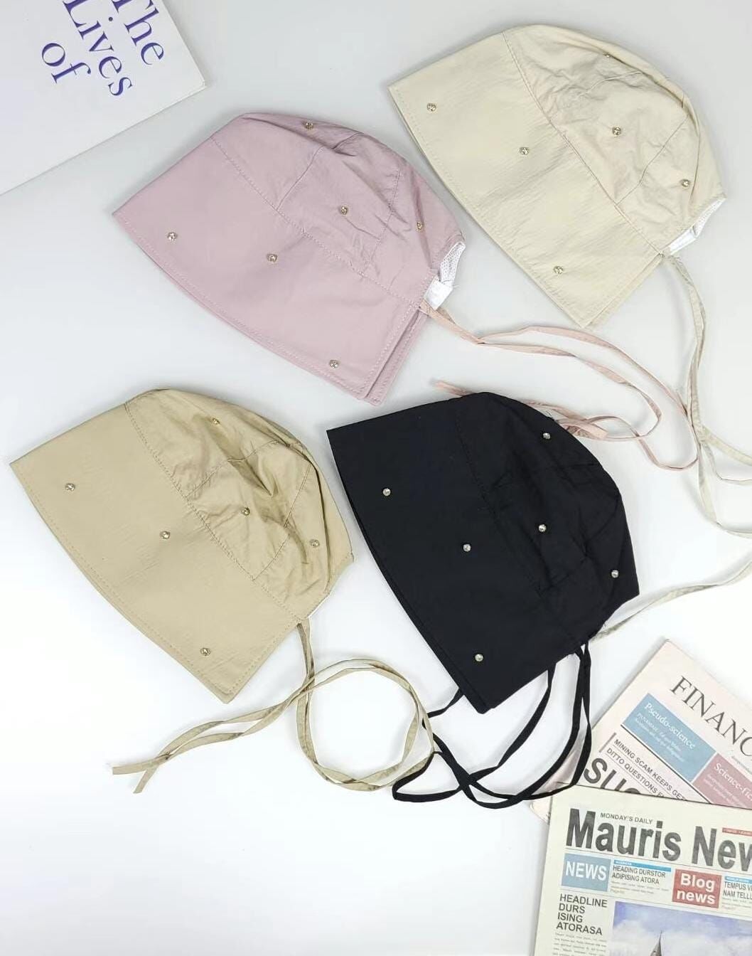 TH4460 閃石後綁繩漁夫帽