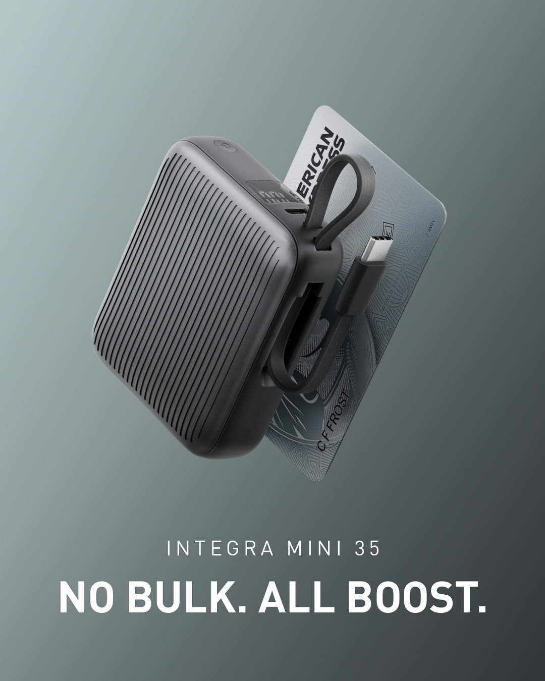 ENERGEA Integra Mini 35 2-in-1 PD35W 10000mAh  內建 USB-C 快速充電線行動電源