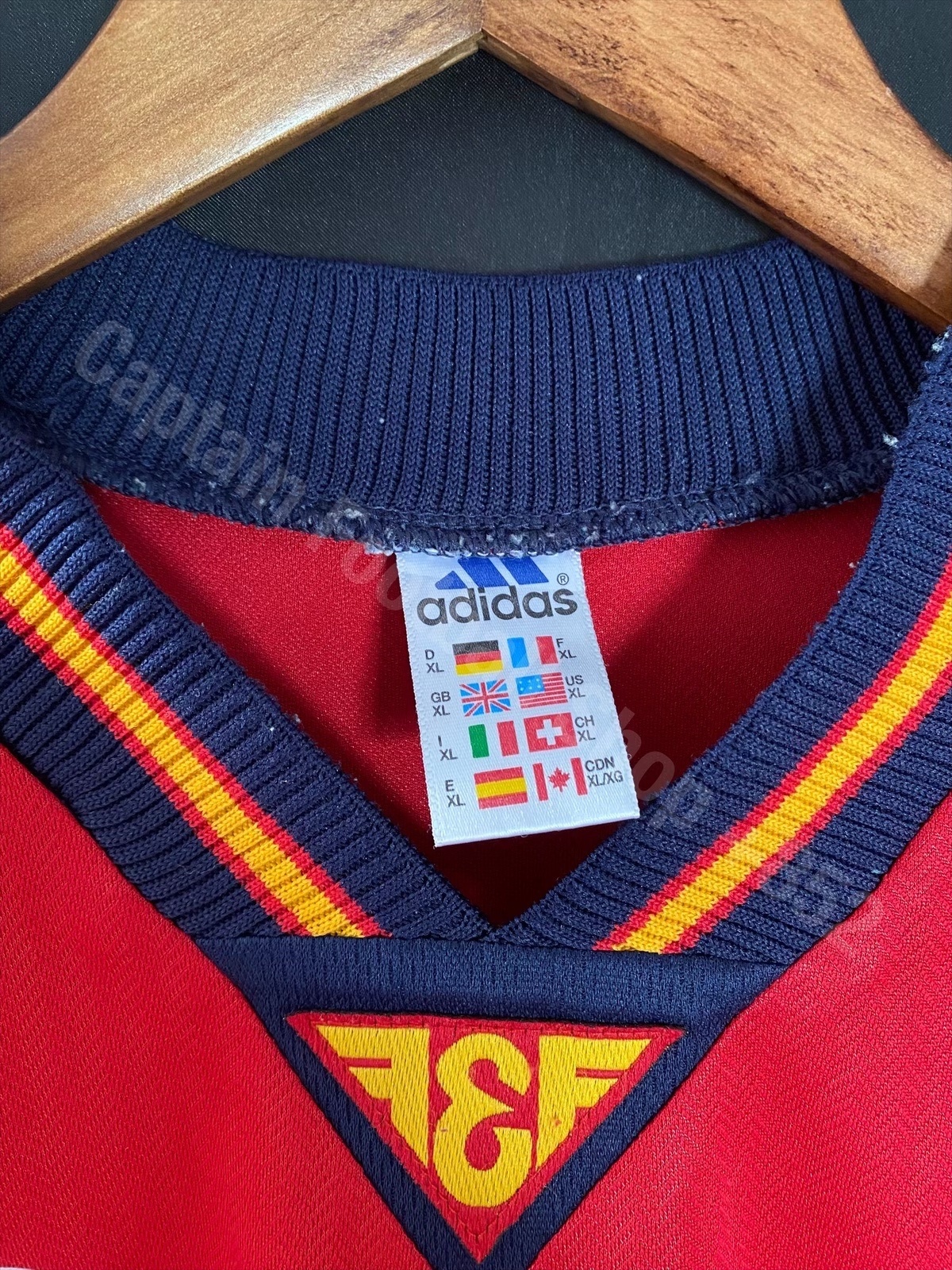 Spain 1998 FIFA World Cup Adidas Home Shirt #10 RAUL
