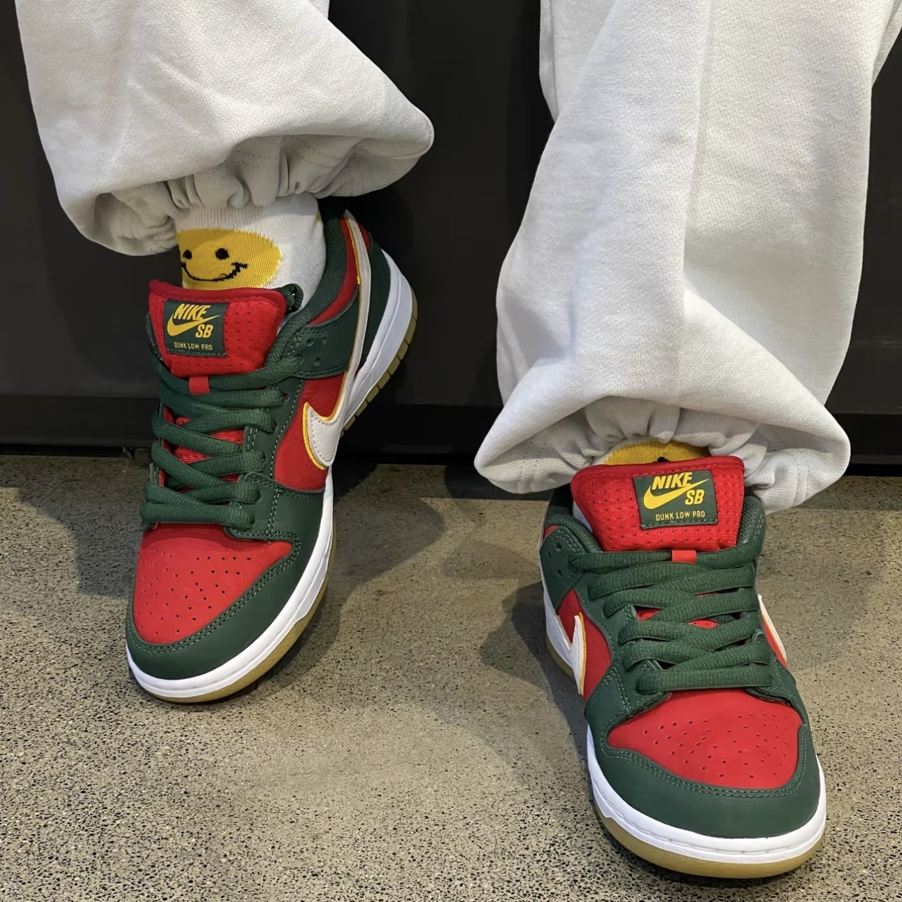 NIKE SB DUNK FIR AND FIRE RED 西雅圖 冷杉綠 紅綠 低筒鞋 男鞋 FZ1287-300