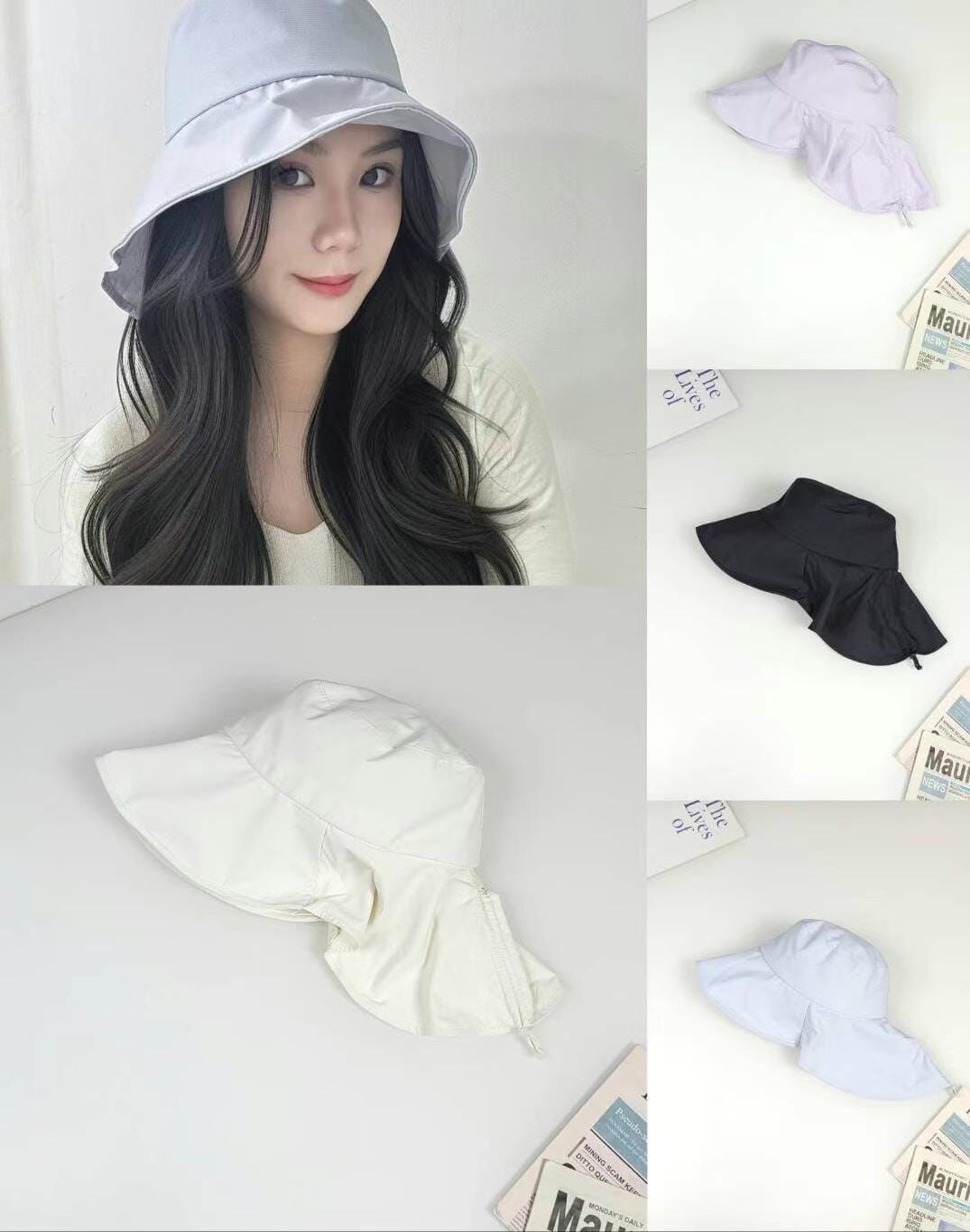 TH4465 遮頸漁夫帽