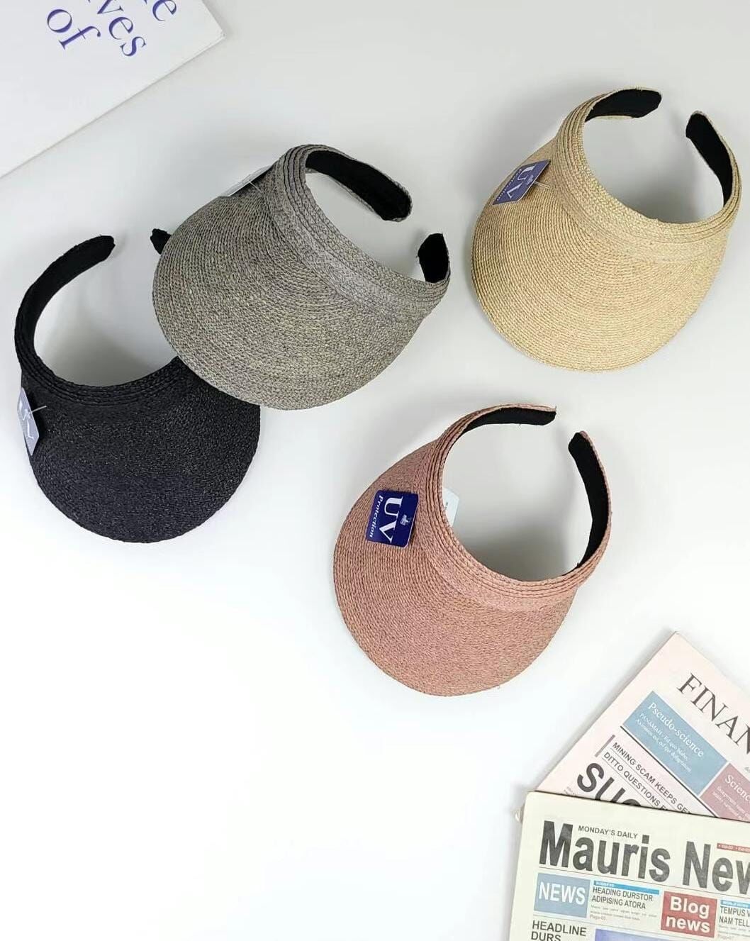 TH4473 簡約草邊遮陽帽