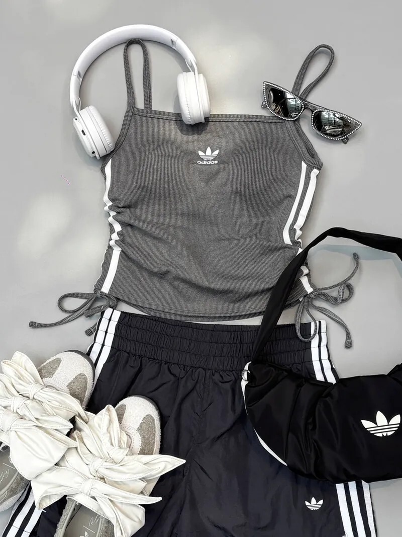 <快速出貨> Adidas Originals 抽繩吊帶背心 自帶胸墊🩷