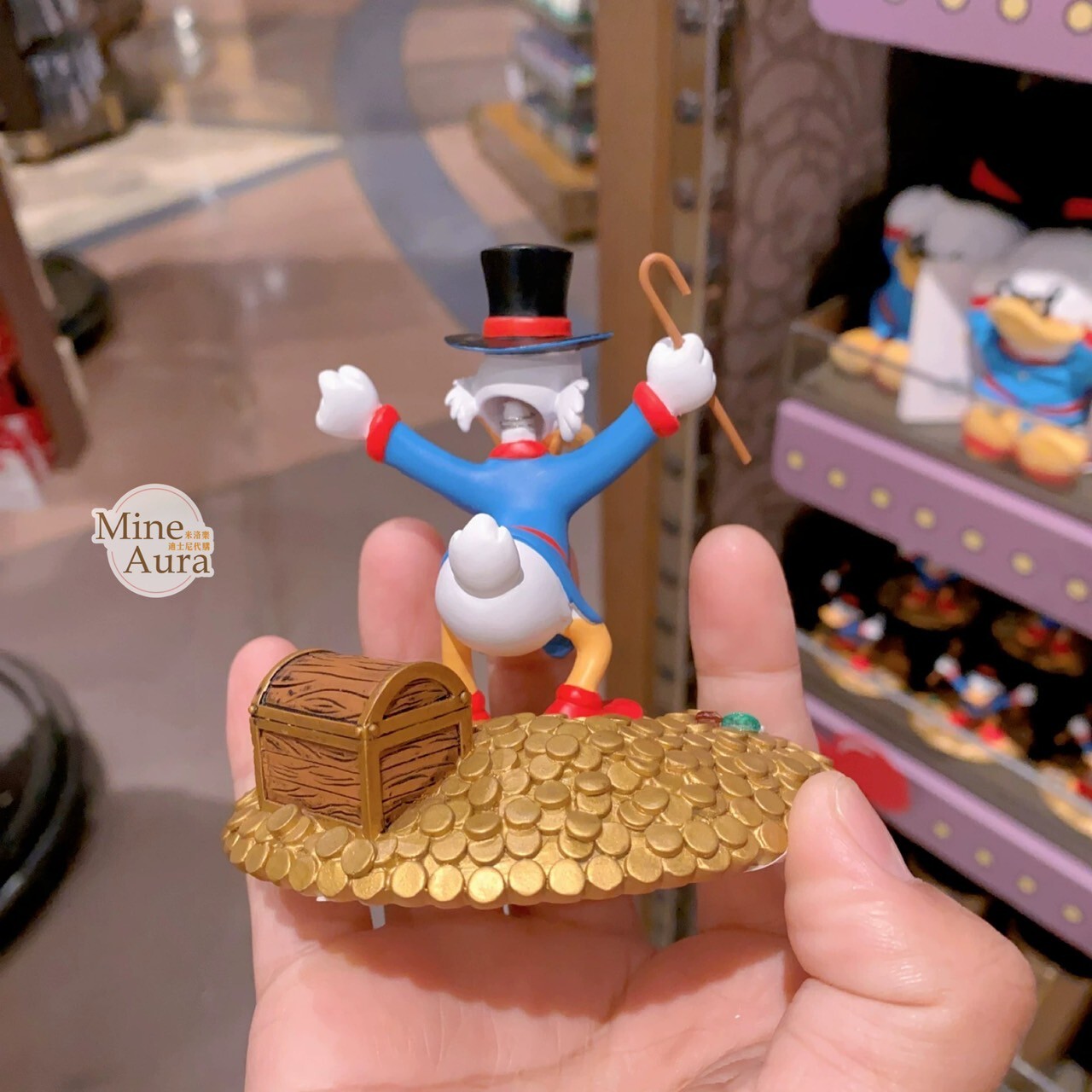 唐老鴨 Donald 舅舅 史高治 場景 造型 擺飾品 -上海迪士尼樂園