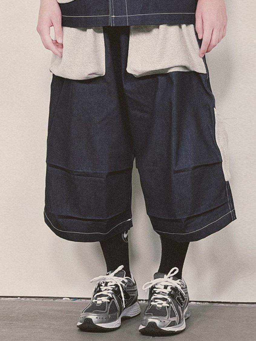 拼色工裝短褲 TAC-0234P