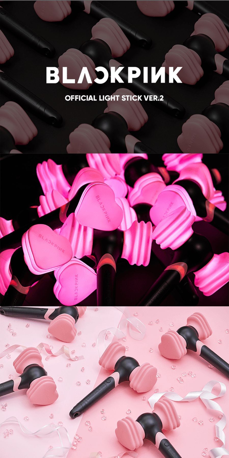 【Luxury】現貨 BLACKPINK 演唱會 應援手燈 第二代官方手燈 (韓國進口) OFFICIAL LIGHT STICK ver.2 合體 小卡隨機不保證有