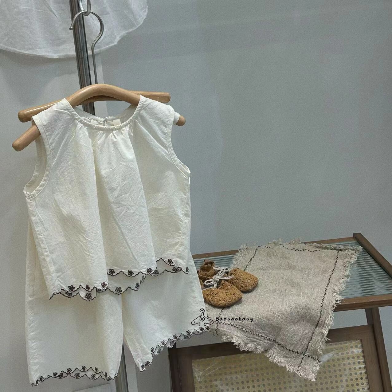 小花邊涼風背心 / 小花褲