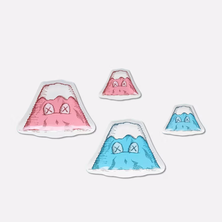 KAWS Holiday Mount Fuji Ceramic Plate