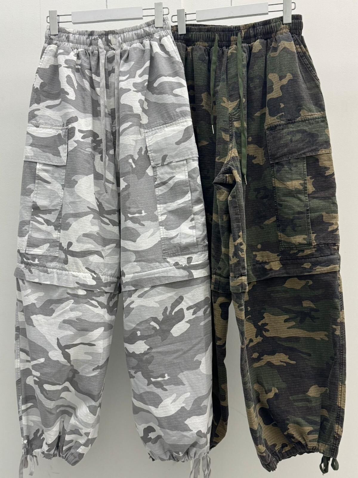 迷彩可束腳工裝鬆身褲(可變短褲) GLAMOUR-084P