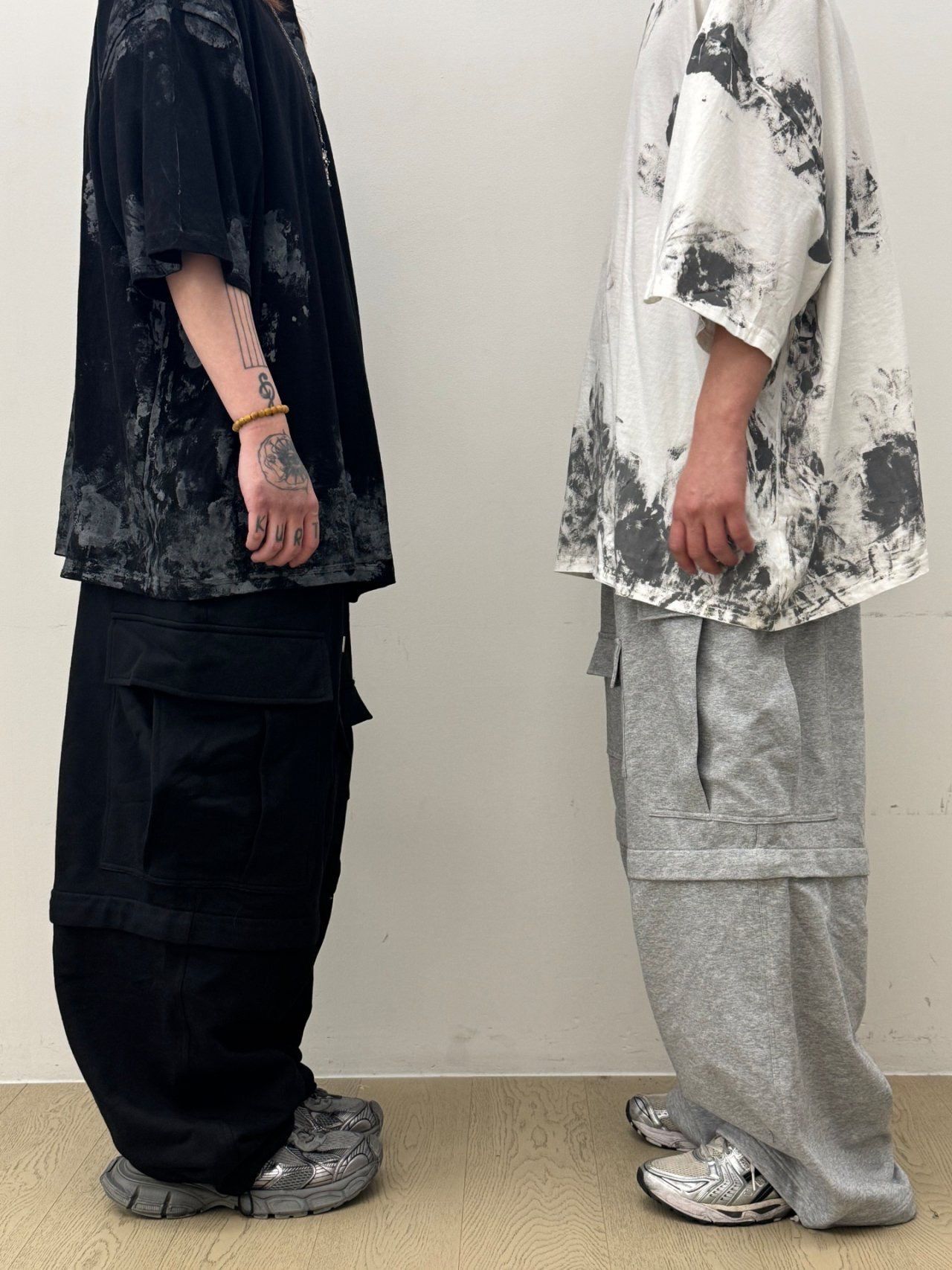 淨色工裝鬆身褲(可變短褲) GLAMOUR-085P