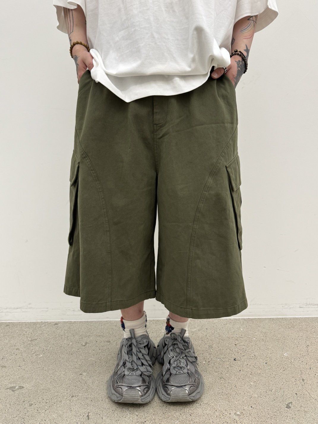 淨色工裝短褲 GLAMOUR-089P