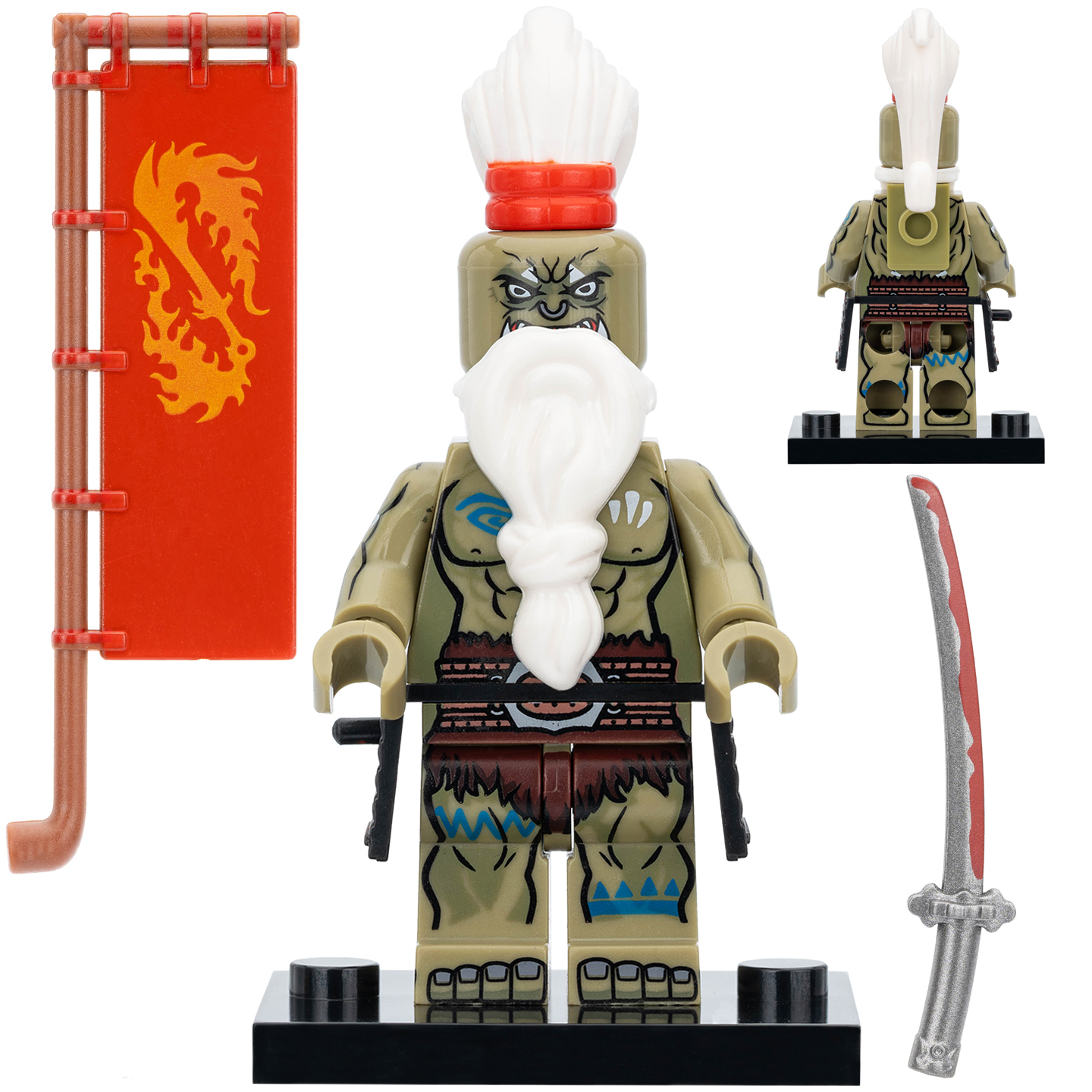 Orc Warrior Custom Minifigures Set Fit Lego N814-N817