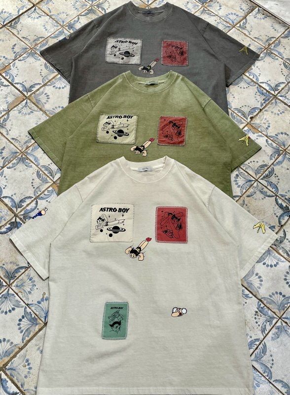 洗水卡通圖案短袖Tee HIGH FIVE-143T