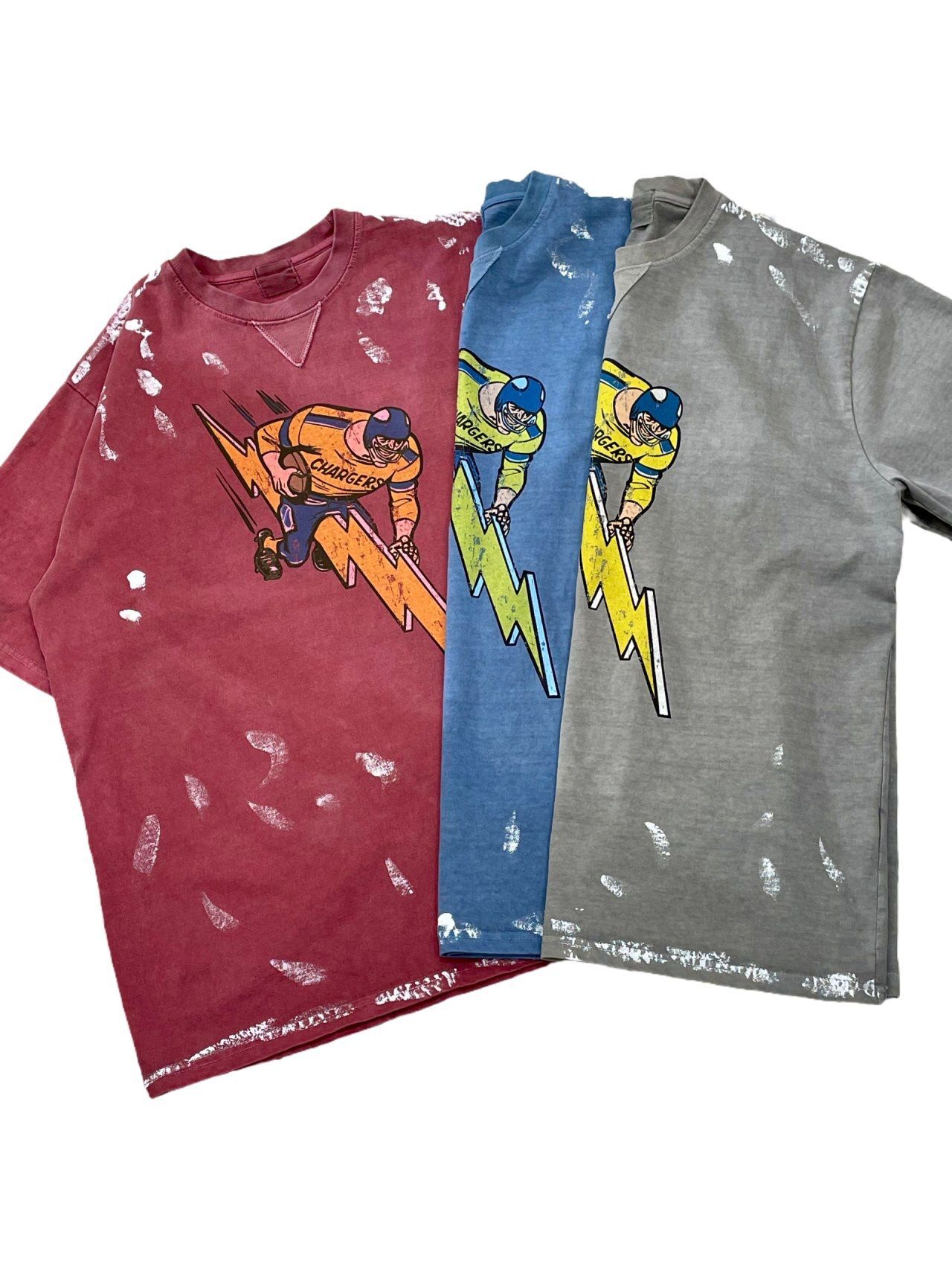 洗水圖案短袖Tee HIGH FIVE-145T