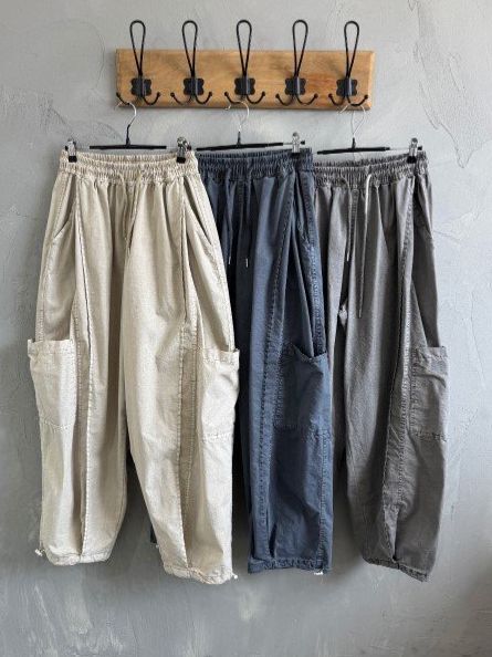 洗水淨色鬆身褲 HIGH FIVE-146P