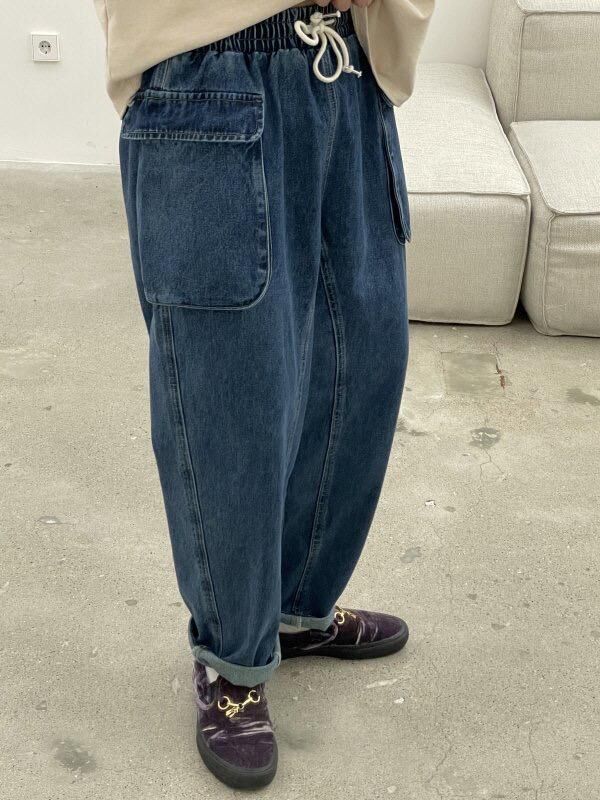 淨色鬆身牛仔褲 HIGH FIVE-150P