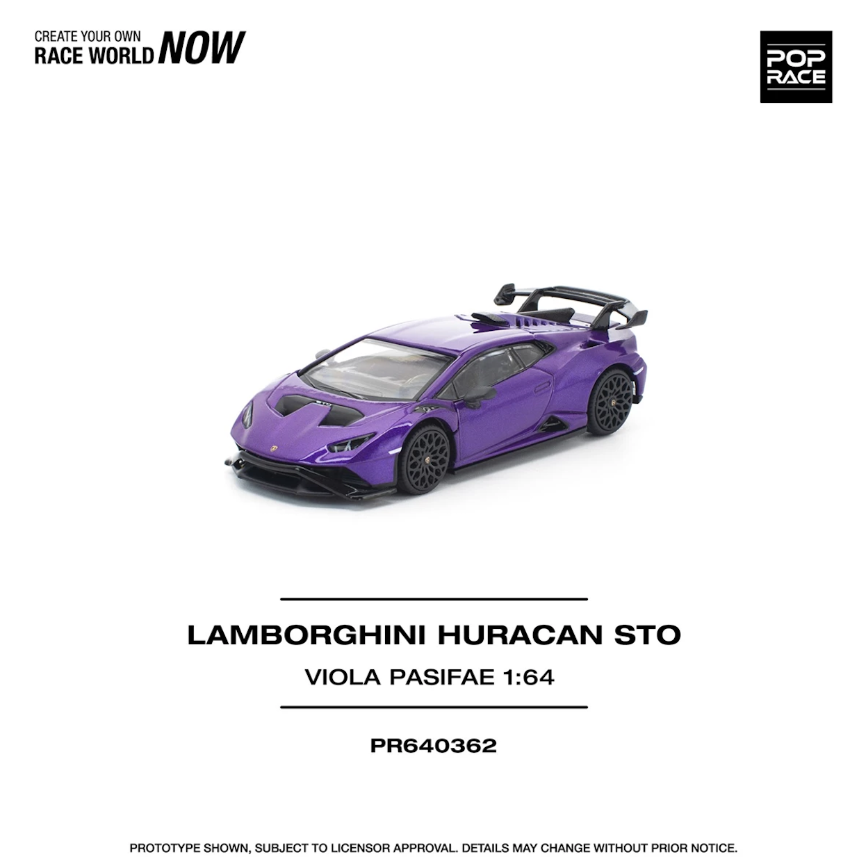 【預訂】Pop Race Lamborghini Huracan Sto Viola Pasifae