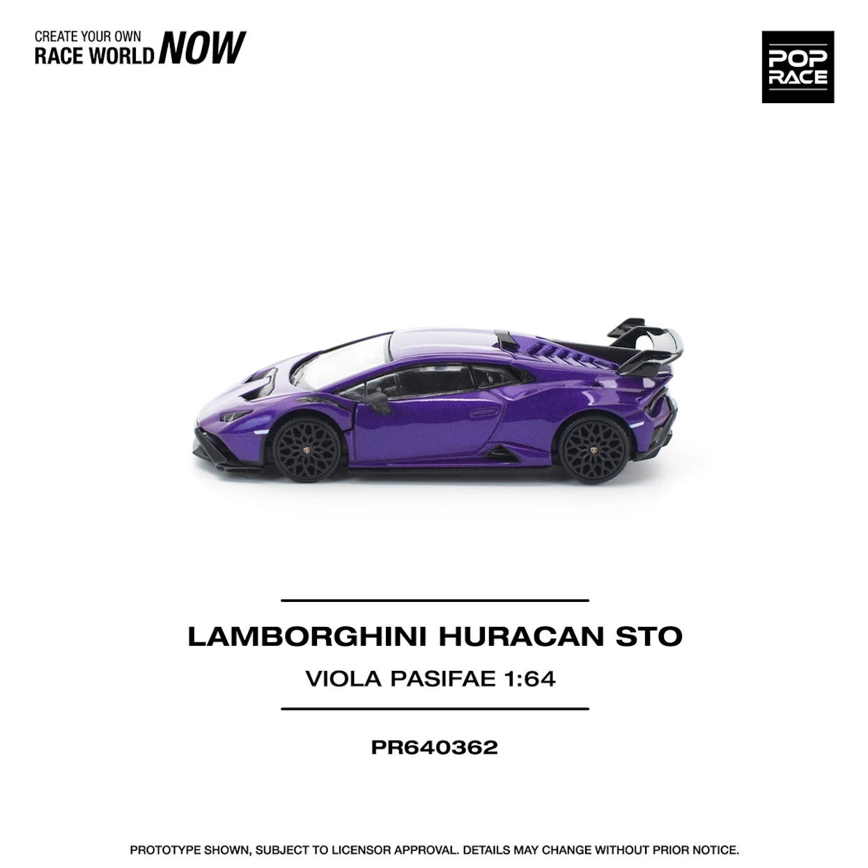 【預訂】Pop Race Lamborghini Huracan Sto Viola Pasifae