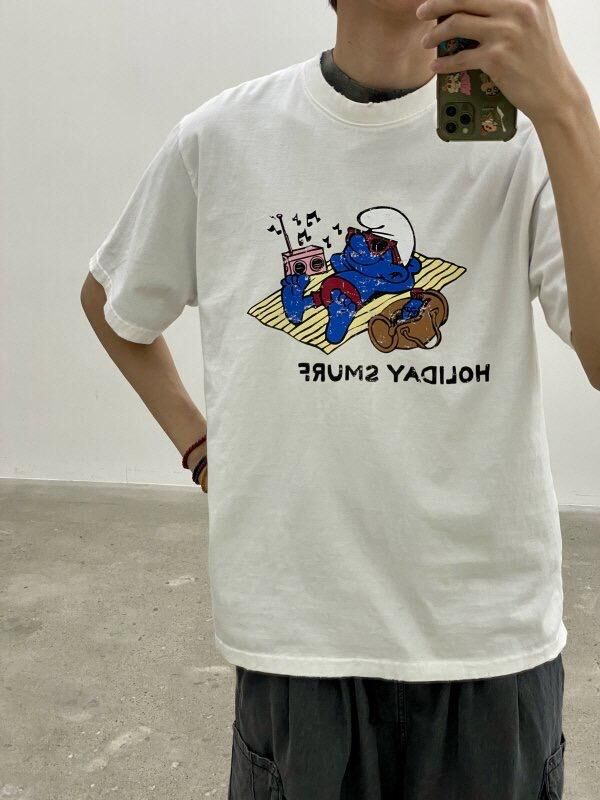 洗水卡通圖案英文字短袖Tee HIGH FIVE-152T
