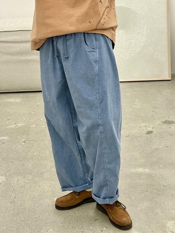 洗水淨色鬆身褲 HIGH FIVE-153P