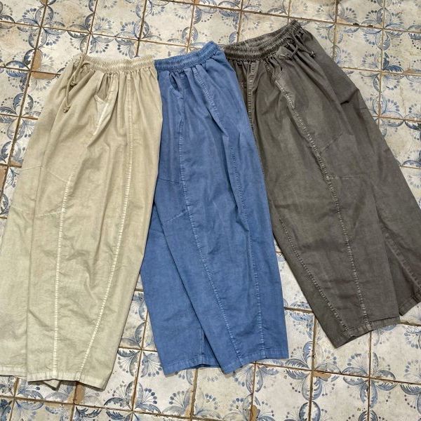 洗水淨色鬆身褲 HIGH FIVE-153P