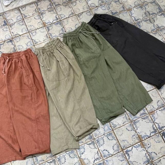 洗水淨色鬆身褲 HIGH FIVE-154P