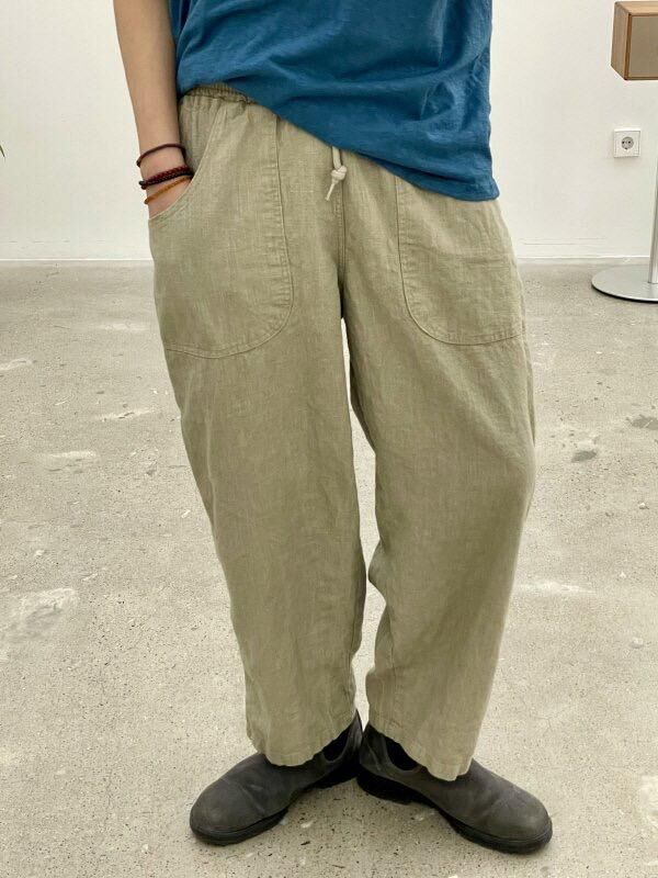 洗水淨色鬆身褲 HIGH FIVE-154P