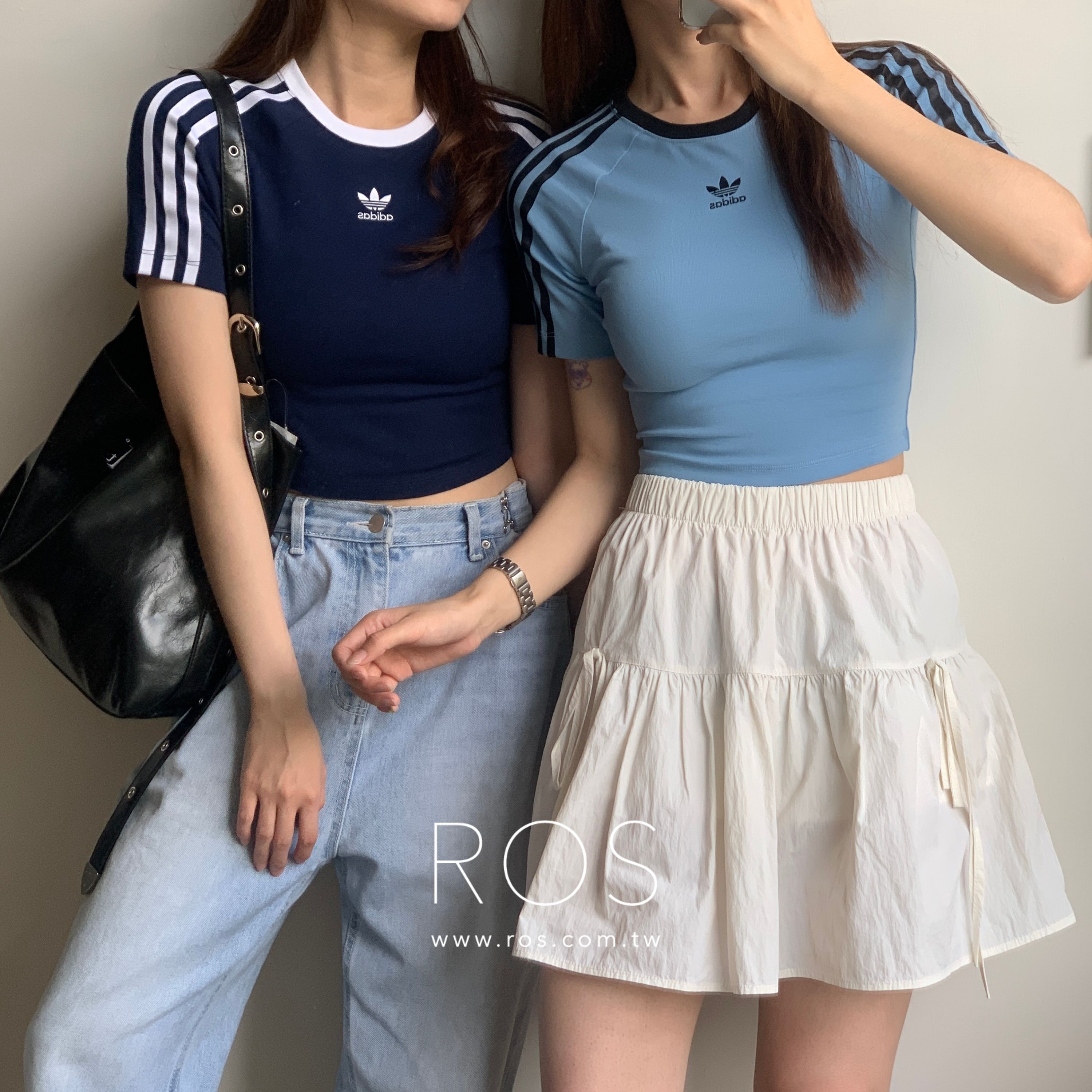 Adidas 3-Stripes Baby 短版短袖上衣(2colors)