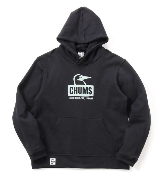 CHUMS Women’s Booby Face Pullover Hoodie – Black/green | JUN25