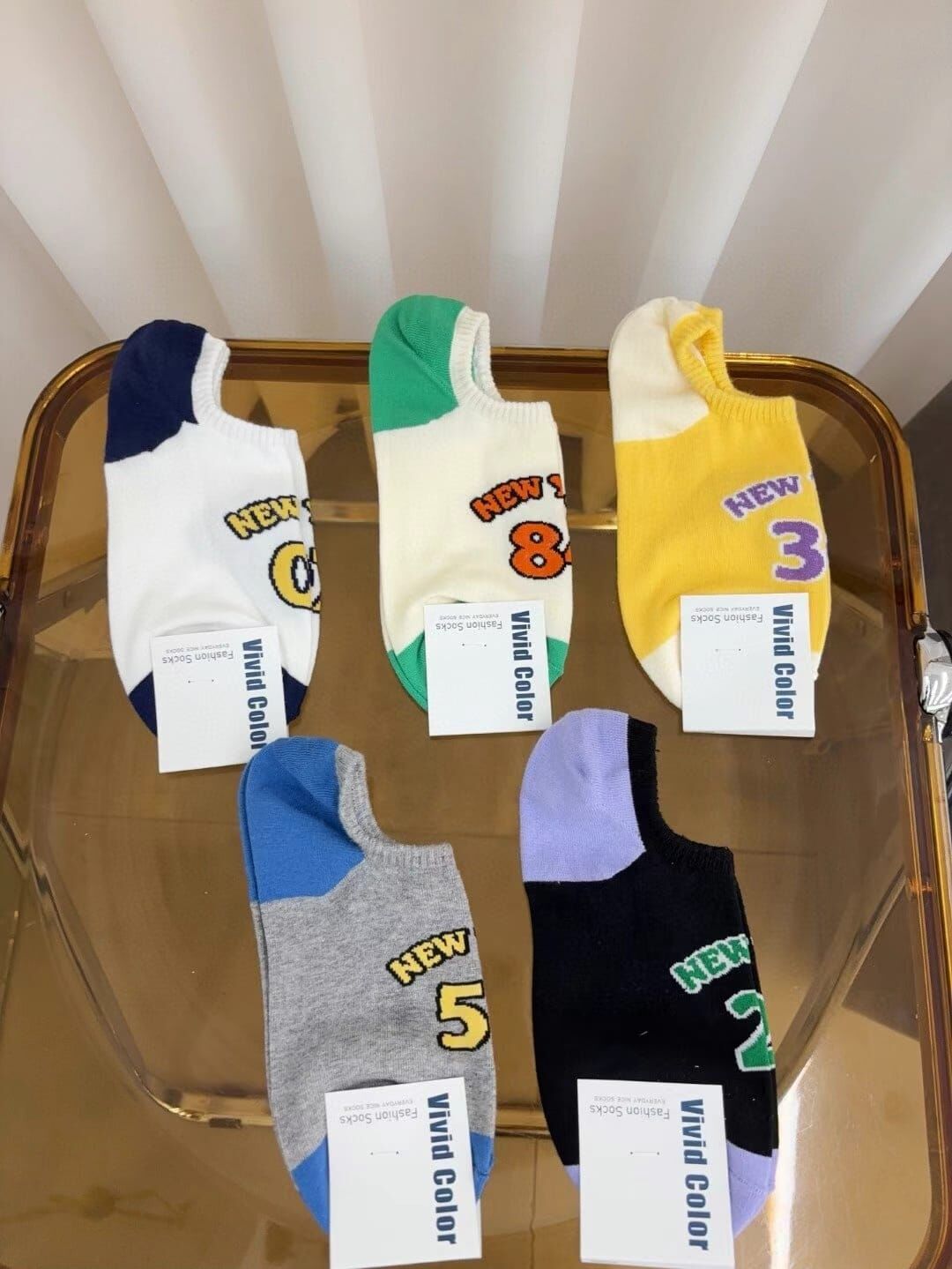 CT4404 數字不掉跟船襪  (任選5對$75 / 任選10對$138)