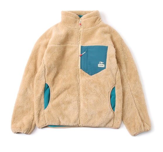CHUMS Women’s Bonding Fleece Jacket / Beige/ JUN25