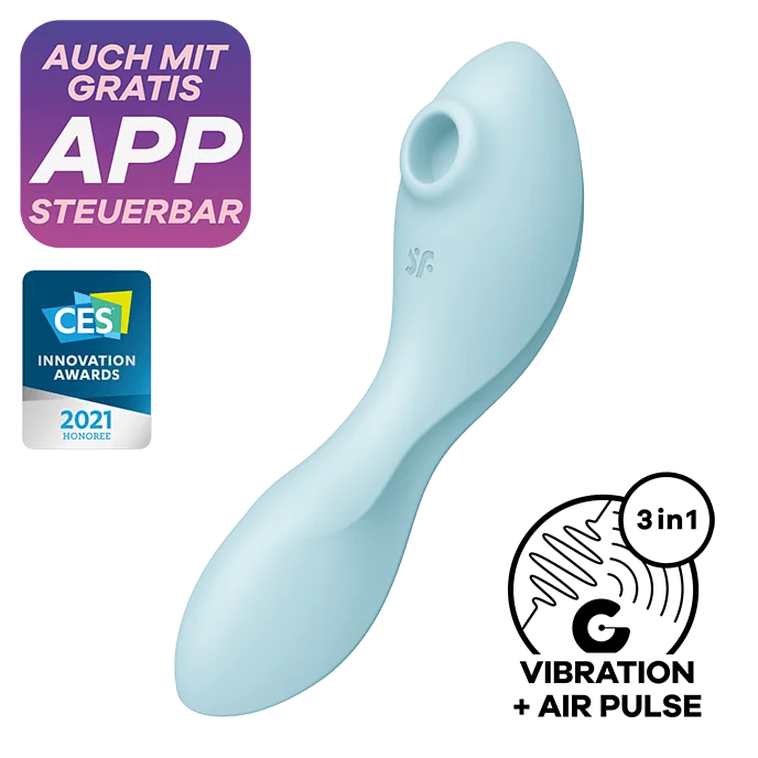 Satisfyer - Curvy Trinity 5+ Air Pulse Vibrator Blue