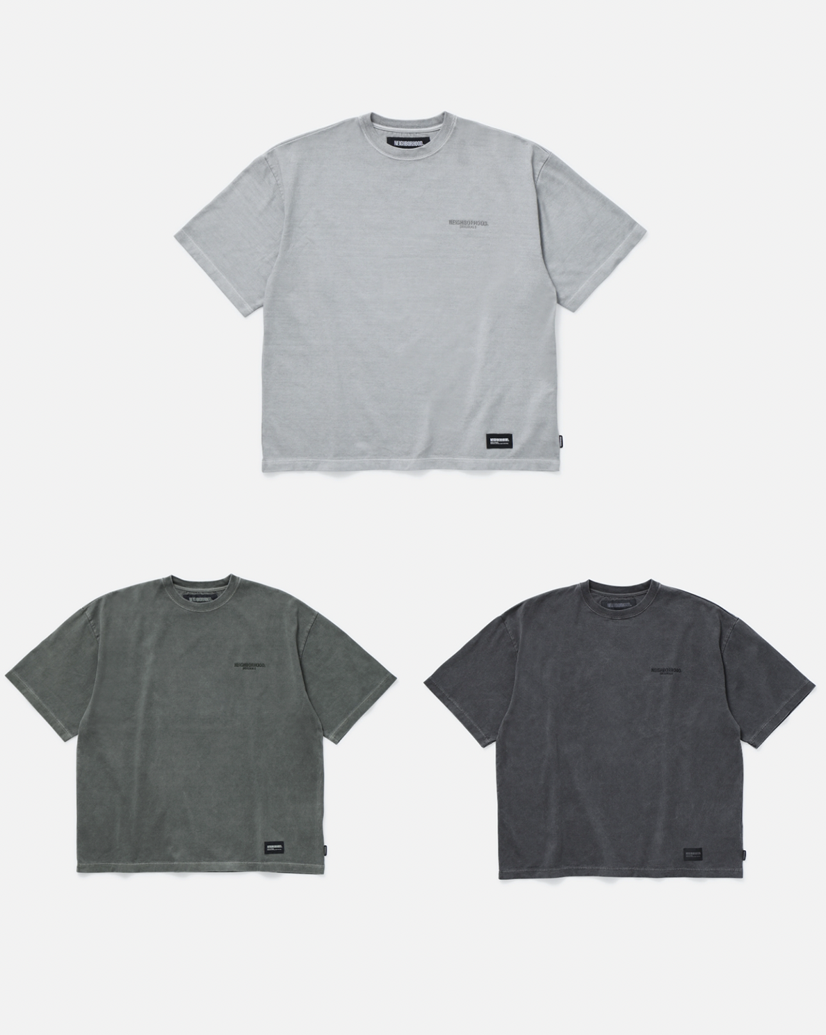[現貨] NEIGHBORHOOD SS25 PIGMENT DYED CREWNECK SS | 3 colours