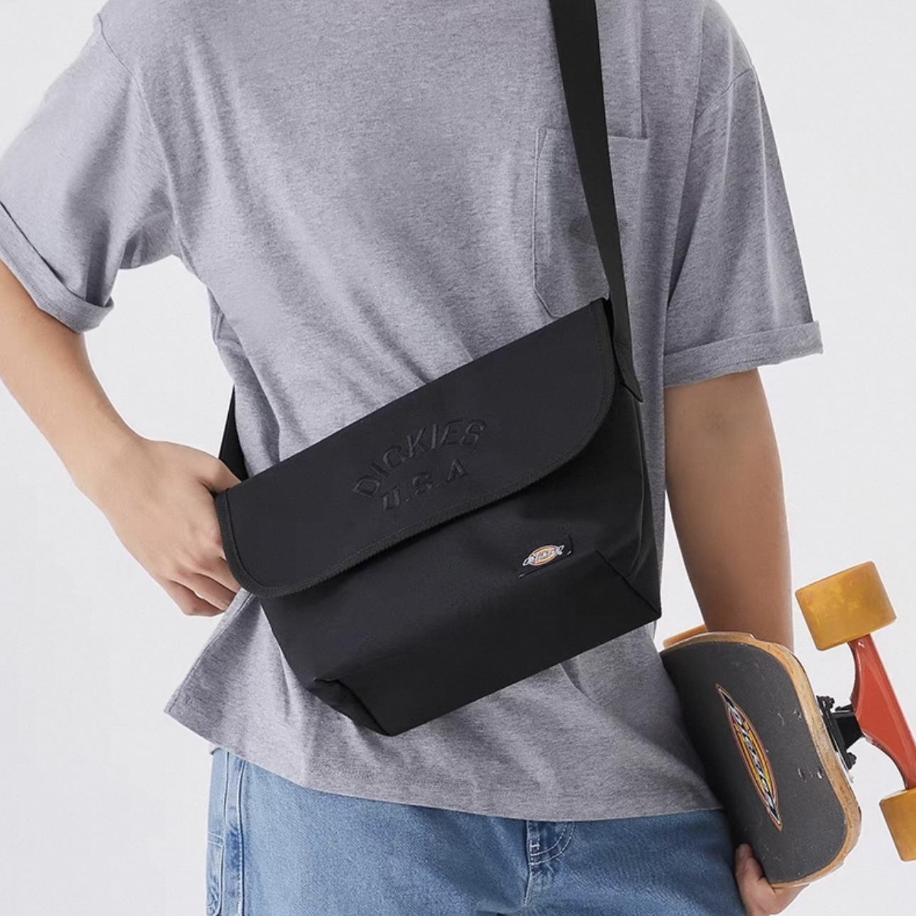 DICKIES 單肩 斜背 大容量 郵差包 機能防潑水 加厚牛津布 / 代購