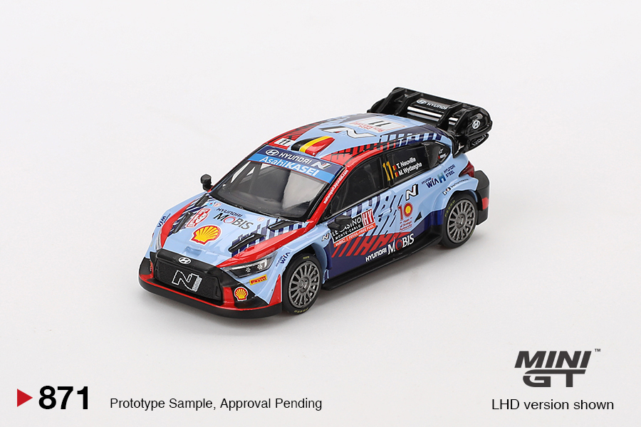 Mini GT 1/64 Hyundai i20 N Rally1 Hybrid #11 2024 Rallye Monte-Carlo Winner