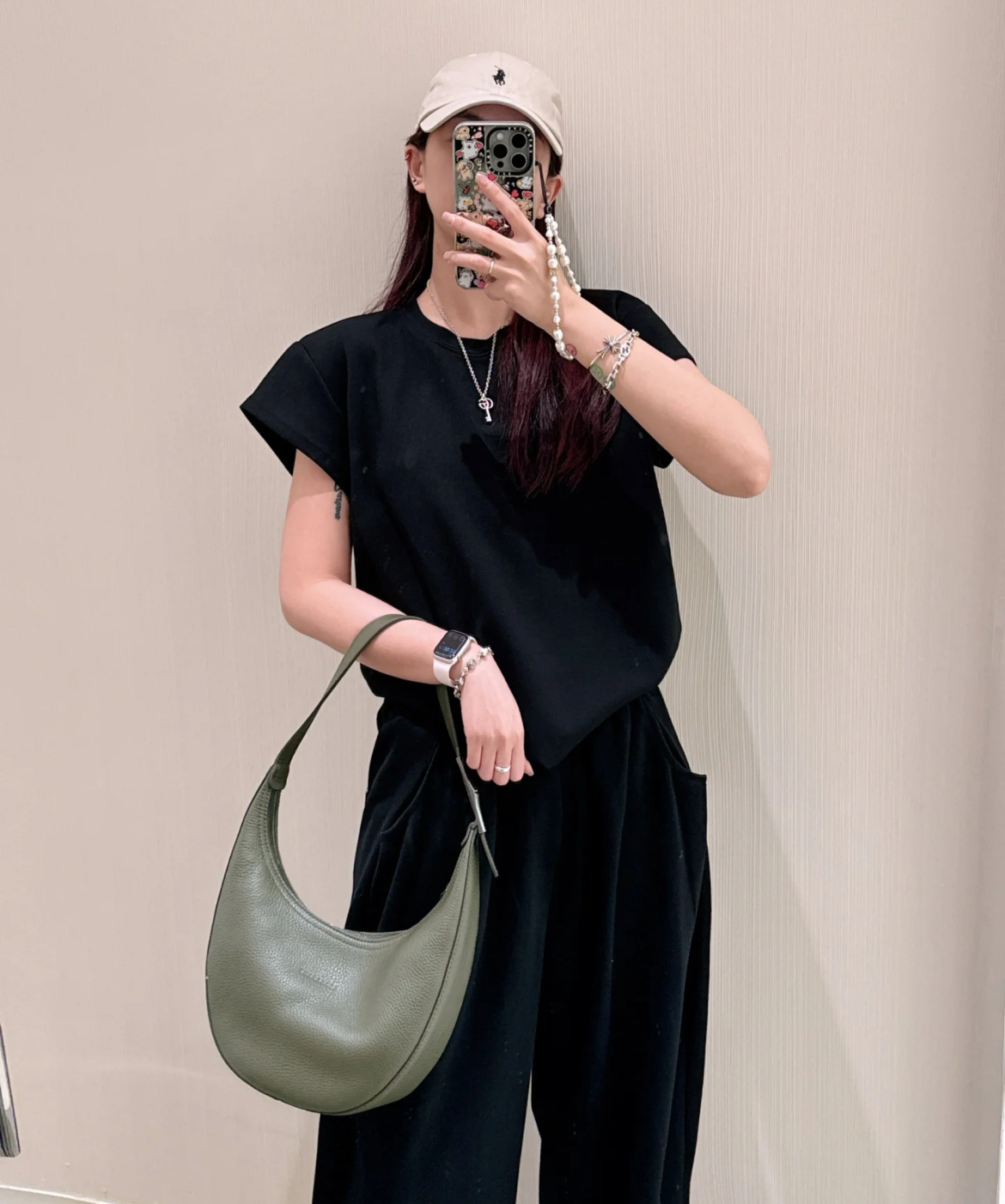 Longchamp Printemps Ete Luna Bag Olive Green 10234